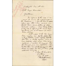 Re removal of impediments in breastwork - Inspector of Nuisances