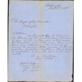 Re thanks for proposed extension of Daniell Street, asking to lengthen culvert at junction of works - William Thrush and others