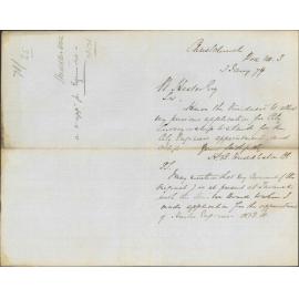 Re application for engineership - H B Huddleston