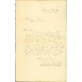 Application for water service in lieu of compensation for damage by water works - A Braithwaite