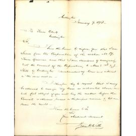 Re changing lease of Town Reserve land - F Wills