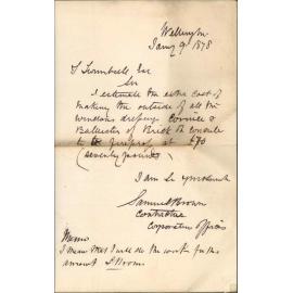 Re construction of windows etc - Samuel Brown