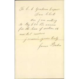 Offering £20 for section XVI [16] Market reserve - James Baden