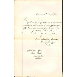 Applying for City Engineer, asking re position - Henry Wrigg