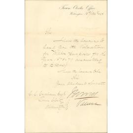 Re 1878-79 water valuation - City Valuer