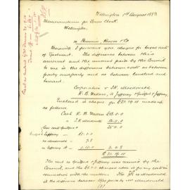 Forwarding particulars of monies required for Town Belt rents - City Solicitor