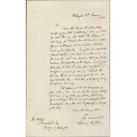 Re cheque from Mr Saunders - William Hutchison