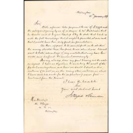 Re cheque from Mr Saunders - Joseph Saunders