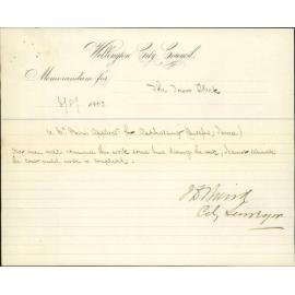 Application for asphalting - C J Munro