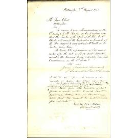Renting Rhodes store where McGraths cement is, with copy of memorandum of agreement - Brandon, Shaw & Brandon