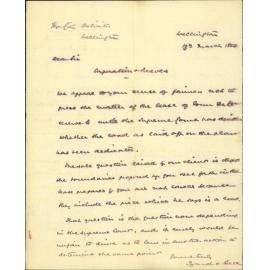 Advising result of suit, Corporation v Reeves - City Solicitor