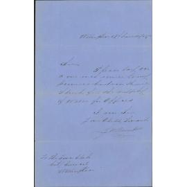 Re water supply to offices Customhouse Quay - George Hunter