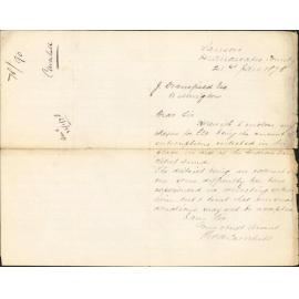 Re Indian famine relief fund subscription - Theo Caverhill