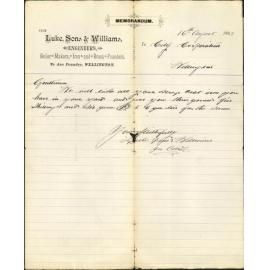 Offer for old iron at Corporation Yard - Luke, sons & Williams