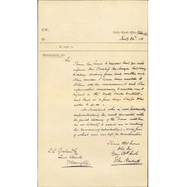 Re waterworks contract - Public Works Office