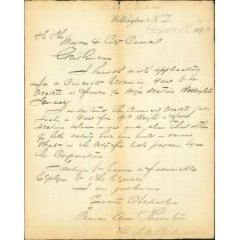 Application for concrete retaining wall to her premises on The Terrace - Francis Ann Thornton