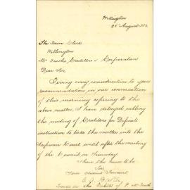 Proceedings in McGraths estate regarding cement - E Baker