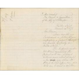 Re culvert in property, Walter Street - Philip Busson