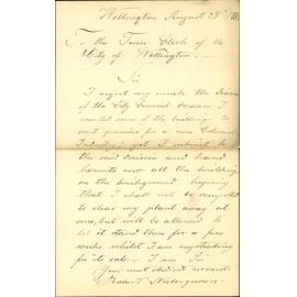 Asking time for removal of his brickmaking machinery - Robert Niedergesaess