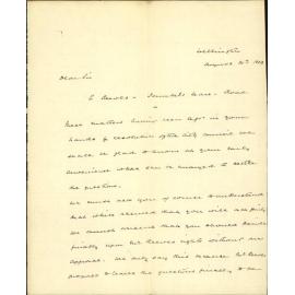 Acknowledging resolution of council, Edward Reeves - Izard & Bell