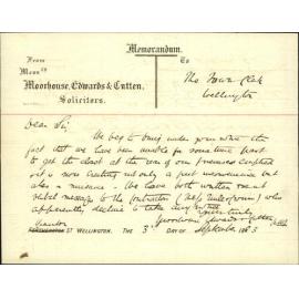 Complaint against night soil contractors - Moorehouse, Edwards & Cutten