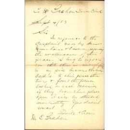 Complaint made by Moorhouse, Edwards & Cutten - Quill & Cronin