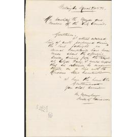 Re attaching list of last fortnights works, also complaints re culvert at Clyde Quay -Mr Monaghan, Inspector of Nuisances