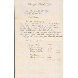 Re laying water on to their properties-Residents of Moir Street