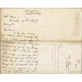 Re drainage Lambton Quay - O W Clayton