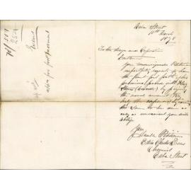 Re paving footpath Cuba Street - Edward Charles Ebens