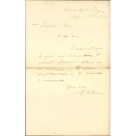 Asking permission to shoot sparrows within the city - E Wilson