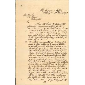 Re report to Mayor and Council -J Baird, City Engineer