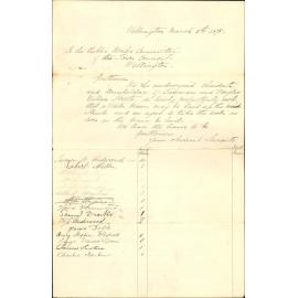 Re requesting water main be laid - residents of Tasman and Douglas Wallace Streets