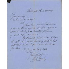 Re land in Wadestown for cemetery purposes