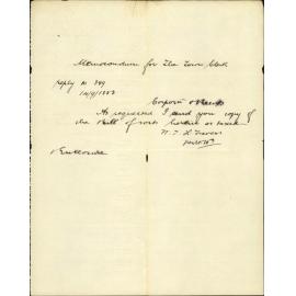 Forwarding copy of bills of costs, Corporation v Reeves - City Solicitor