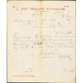 Re water supply rates - Town Clerk, Wanganui