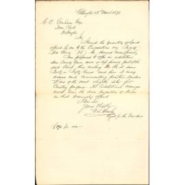 Re land for cemetery purposes - Mr Marks