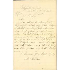 Complaint regarding night soil contractor - Mr Windust