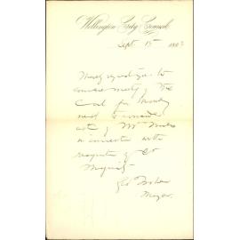 Requisition for special meeting regarding Cr Maginitys resignation - The Mayor