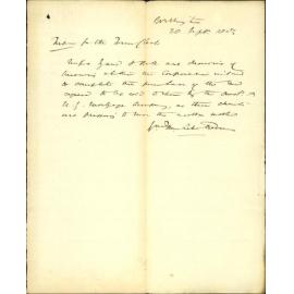 Asking for instruction as to purchase of land at Wainuiomata from Johnston & Co - City Solicitor (acting)