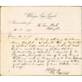 Re memo to Town Clerk re cost of extending Kent Terrace drain - City Engineer