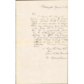 Re working for Corporation - M Monaghan