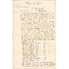 Re memo to Mayor re waterworks - City Engineer