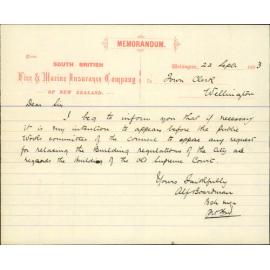 To attend meeting of Public Works Committee regarding alterations to old Supreme Court - Alf Boardman