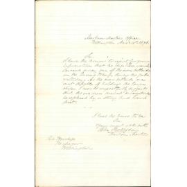 Re ballast at wharf - Harbour Master's Office