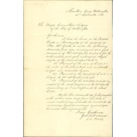 Claiming Te Aro Reclamation plant in account of McGraths Estate - C A Baker
