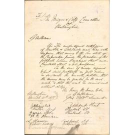 Re making footpath between Drummond Street and Constable Street - residents of Adelaide Road, Newtown