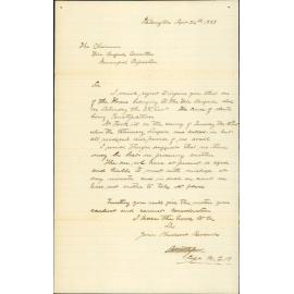 Death of Brigade horse and asking for instructions - Superintendant Fire Brigade