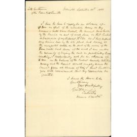 Application for advance of £300 in account of dam contract - G H Baylis