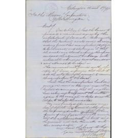 Re asphalting Taranaki Street - J M Taylor